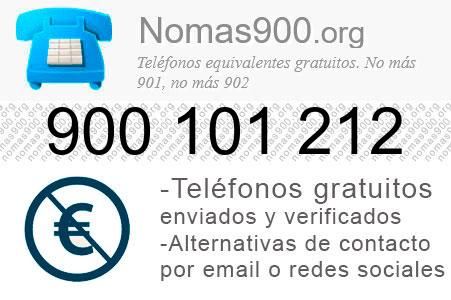 Teléfono 900101212