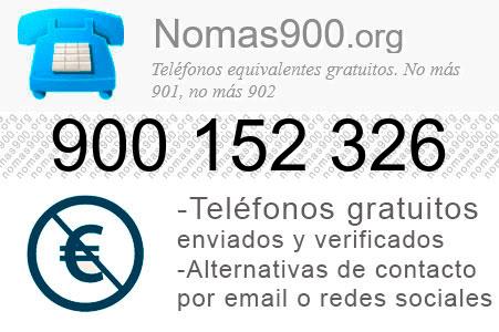 Teléfono 900152326