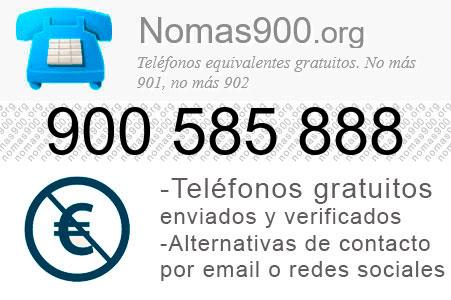 Teléfono 900585888