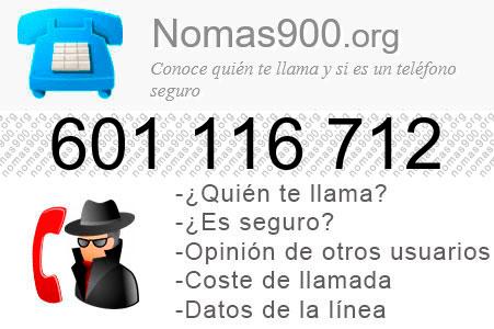 Teléfono 601116712