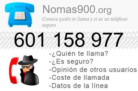 Teléfono 601158977