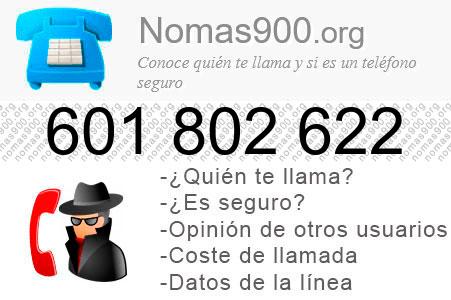 Teléfono 601802622
