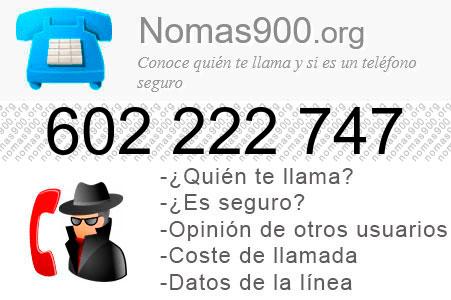 Teléfono 602222747