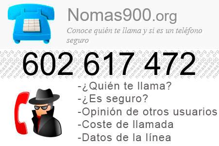Teléfono 602617472