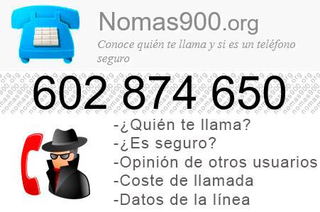 Teléfono 602874650