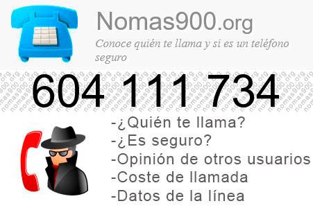 Teléfono 604111734