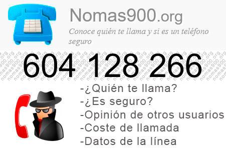 Teléfono 604128266