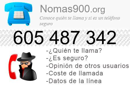 Teléfono 605487342