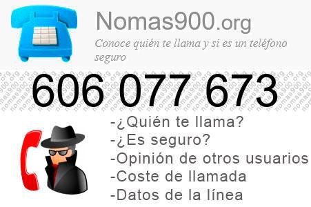 Teléfono 606077673