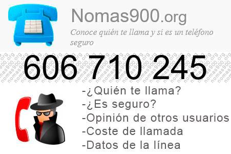 Teléfono 606710245