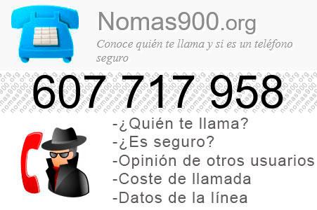 Teléfono 607717958