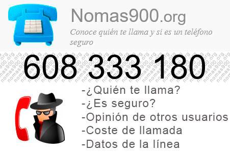 Teléfono 608333180