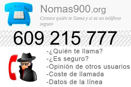 Teléfono 609215777