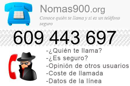 Teléfono 609443697
