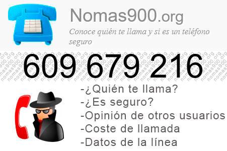 Teléfono 609679216