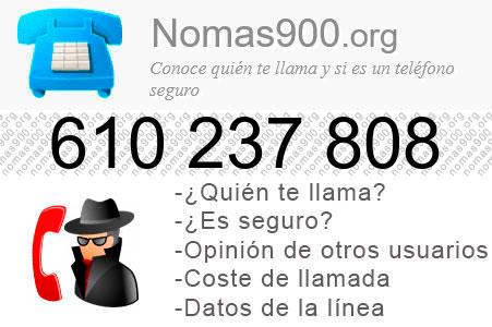 Teléfono 610237808