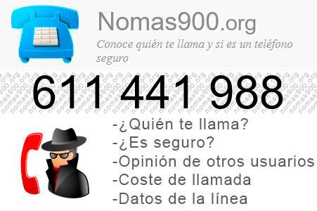 Teléfono 611441988