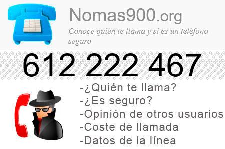 Teléfono 612222467