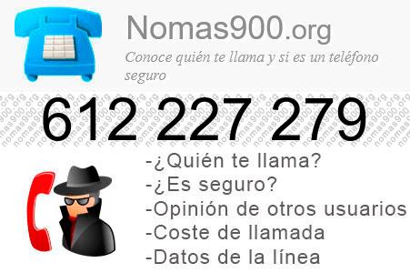 Teléfono 612227279