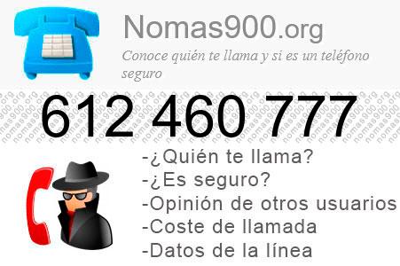 Teléfono 612460777