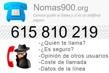 Teléfono 615810219