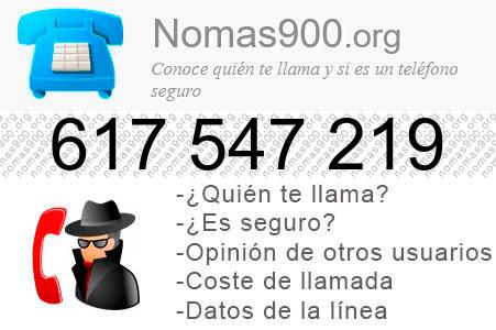 Teléfono 617547219