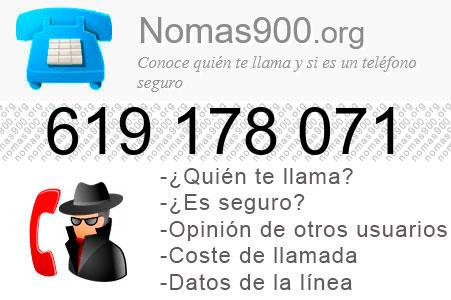 Teléfono 619178071