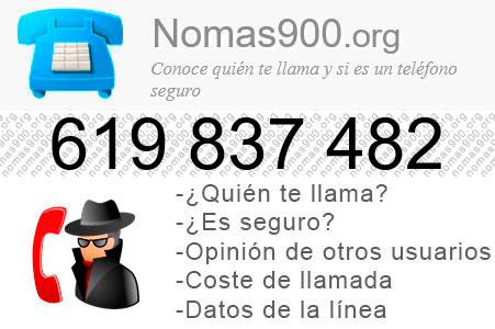 Teléfono 619837482