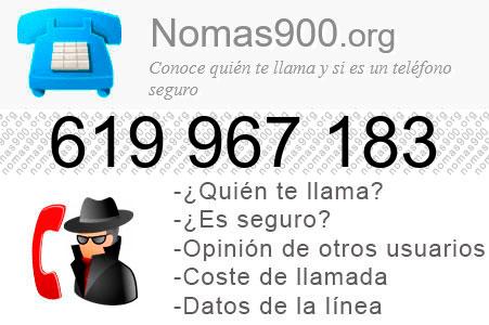 Teléfono 619967183
