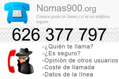 Teléfono 626377797