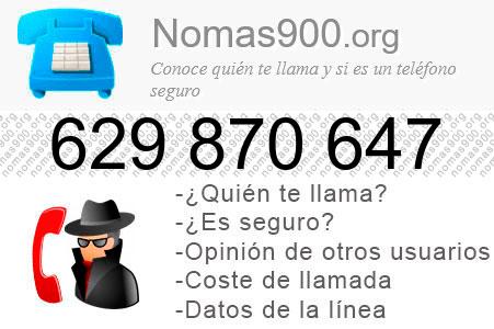 Teléfono 629870647