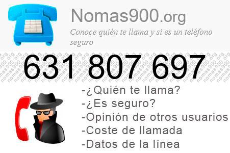Teléfono 631807697