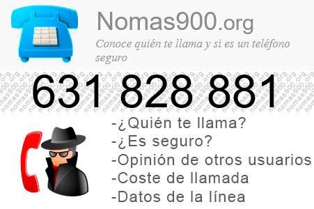 Teléfono 631828881
