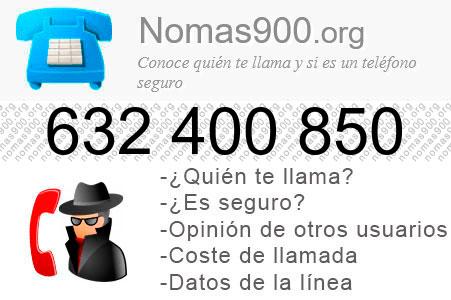 Teléfono 632400850