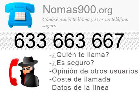 Teléfono 633663667