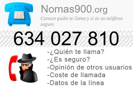 Teléfono 634027810