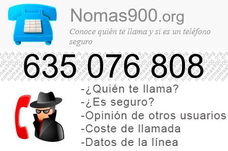 Teléfono 635076808