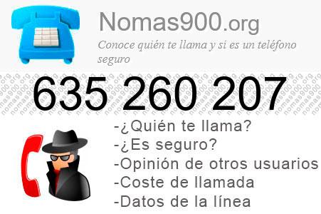 Teléfono 635260207