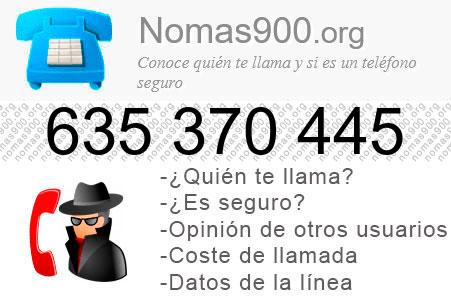 Teléfono 635370445