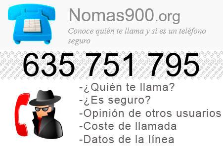 Teléfono 635751795