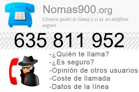 Teléfono 635811952