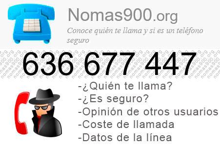 Teléfono 636677447