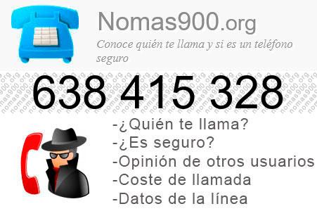 Teléfono 638415328