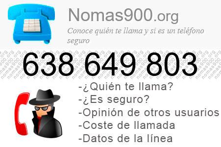 Teléfono 638649803