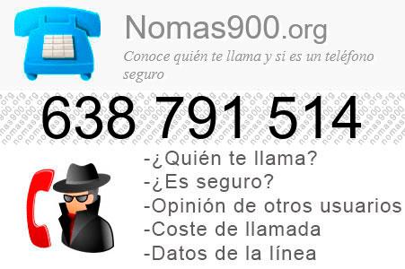 Teléfono 638791514