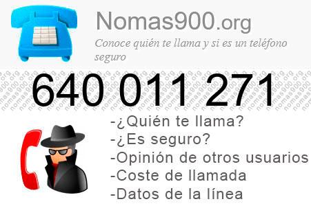 Teléfono 640011271