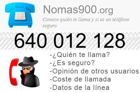 Teléfono 640012128