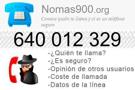 Teléfono 640012329
