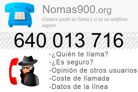 Teléfono 640013716