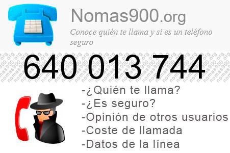 Teléfono 640013744